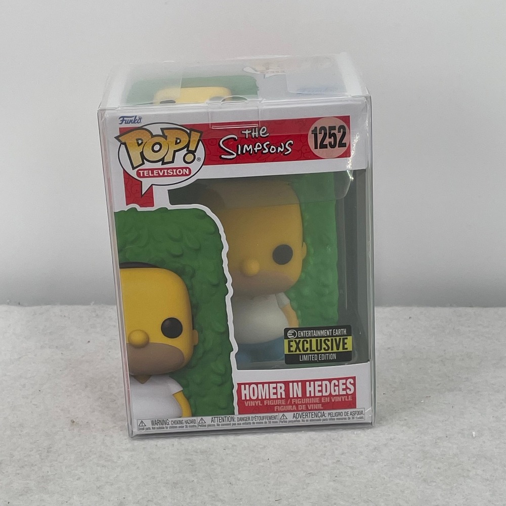 Funko Pop The Simpsons Homer In Hedges 1252 Entertainment Earth Exclusive NEW
